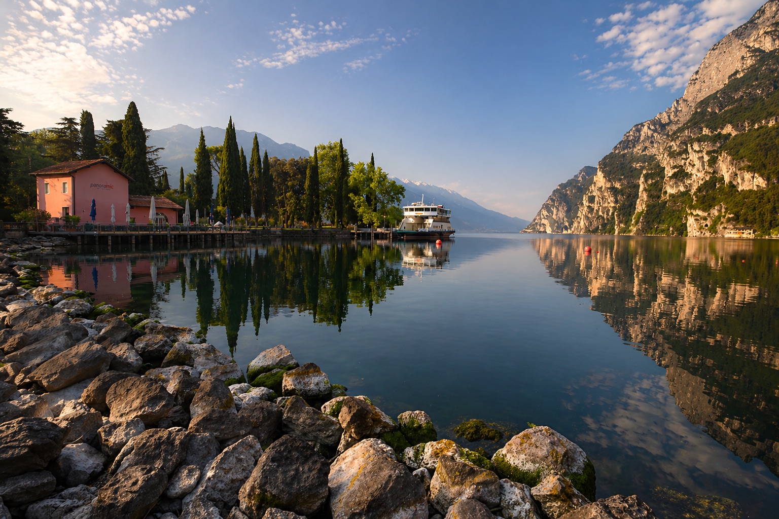 Lake Garda mountain panorama